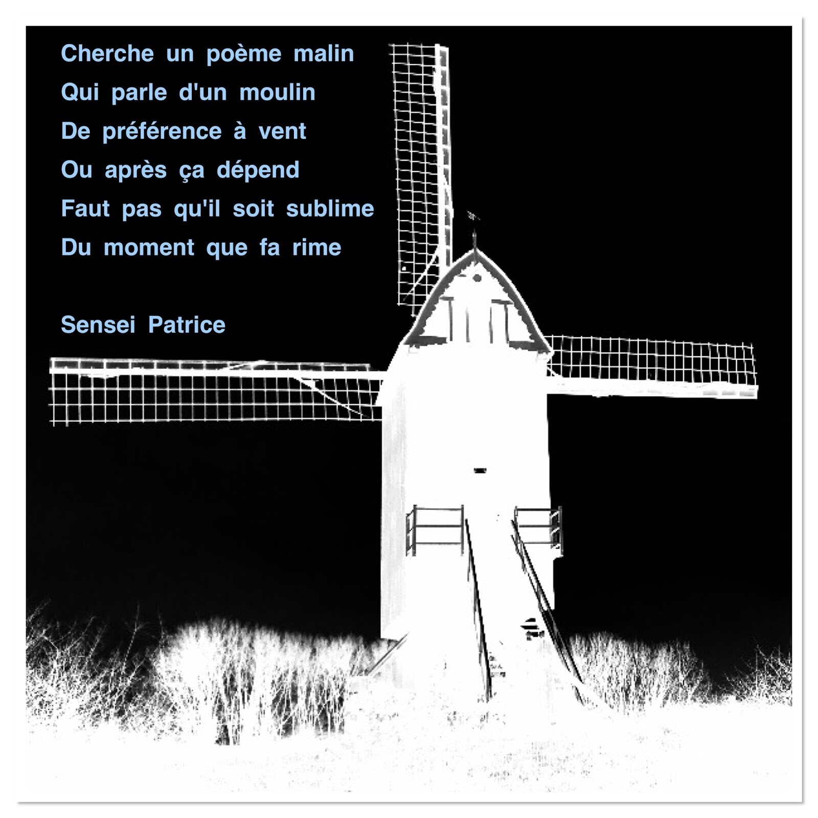 Illustration du poème Le moulin