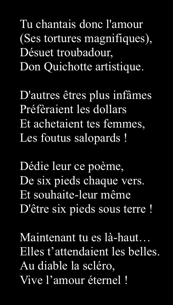 Illustration du poème Rage